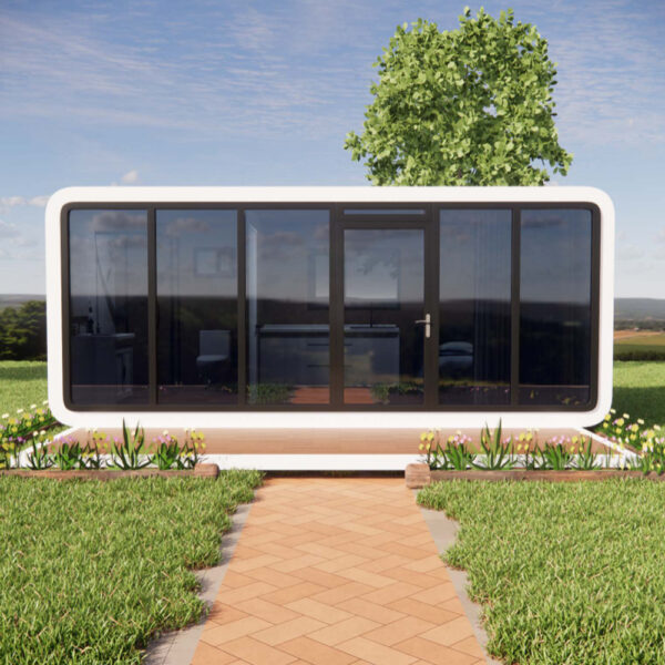 20Ft Fully Assembled apple Cabin Outdoor Garden Mini Office Pod - 图片 2