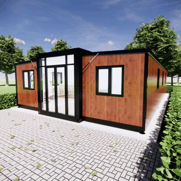 30FT Australia 2 Bedroom Luxury Predfabricated Container Homes 30ft Expandable Container House With Full Bathroom - 图片 2